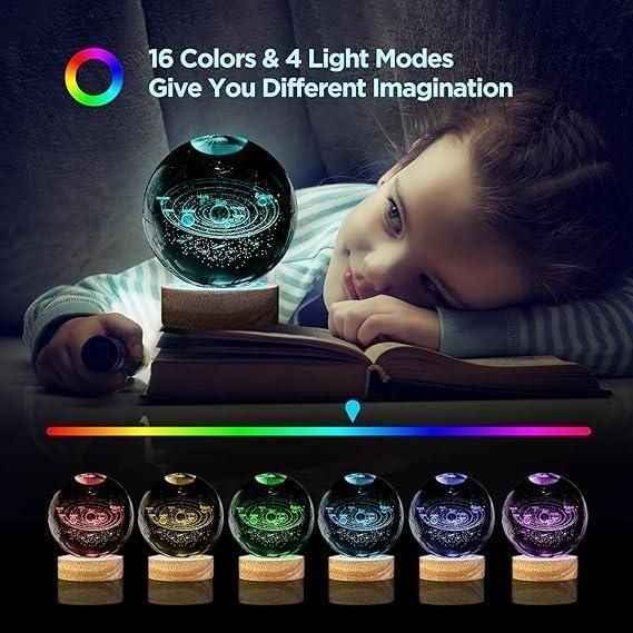 3D Crystal Lamp Ball – Illuminated Décor