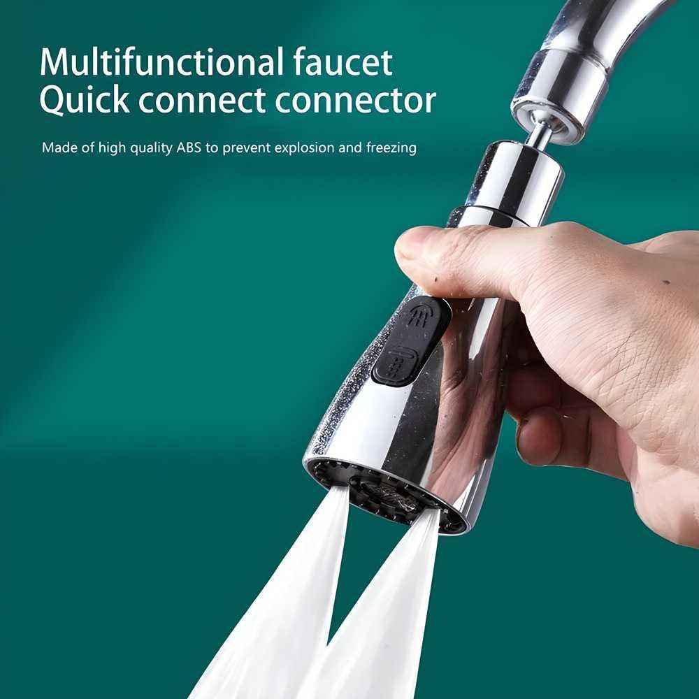 3-Mode Stainless Steel Kitchen Faucet
