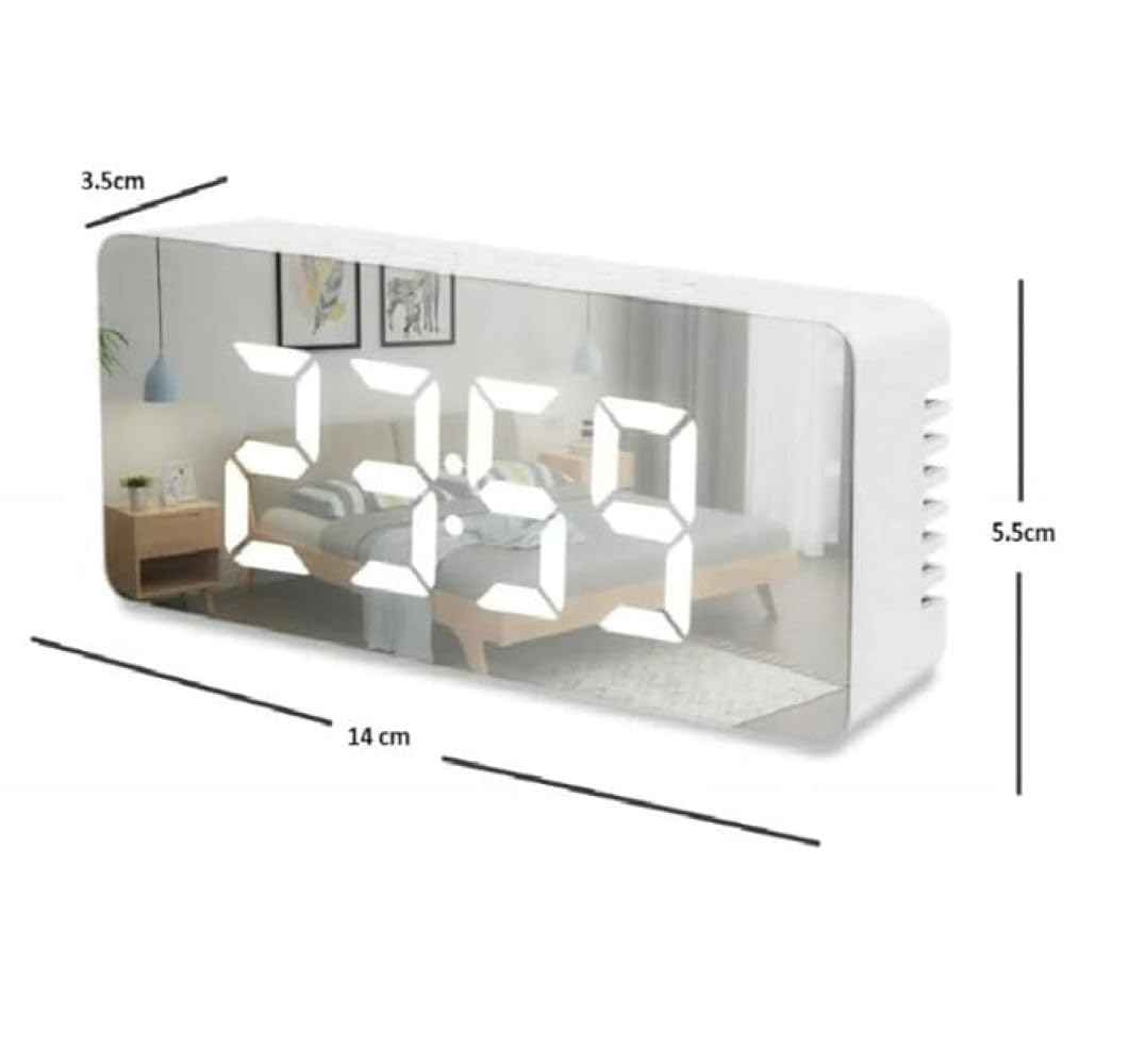 LED Mirror Alarm Clock