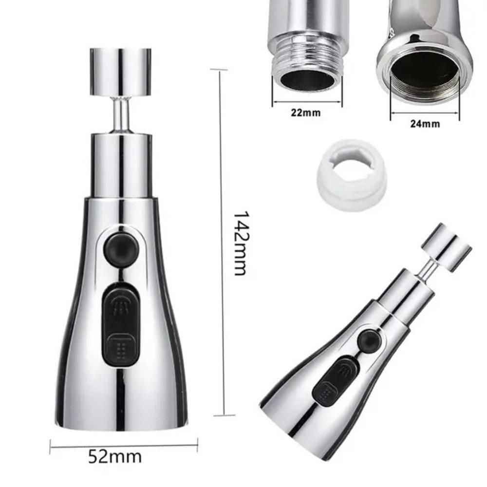 3-Mode Stainless Steel Kitchen Faucet