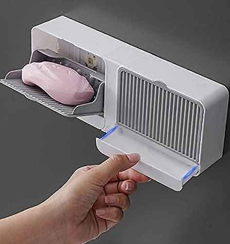 Wall-Mount Double Soap Holder with Lid