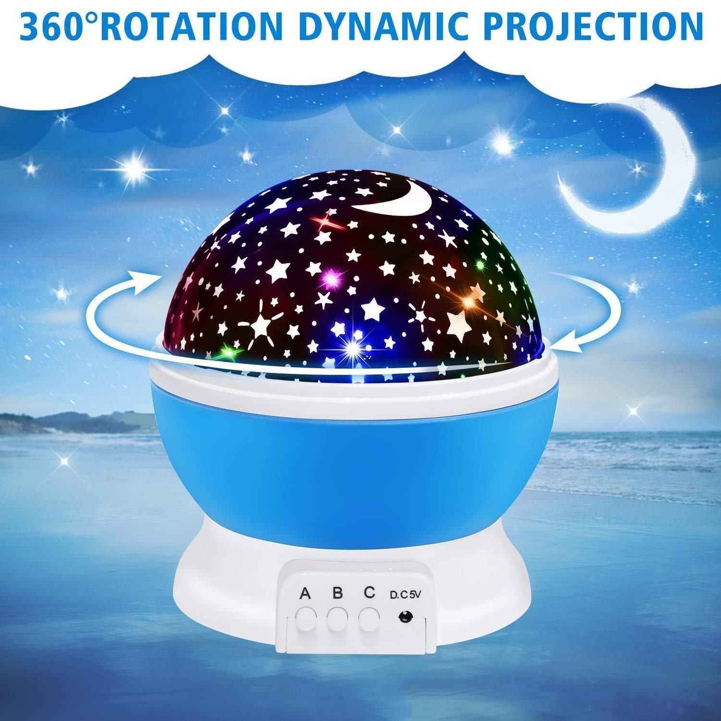 Star Master 360° Night Light Projector