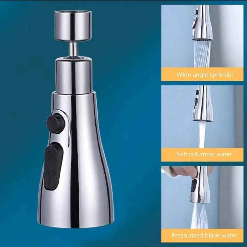 3-Mode Stainless Steel Kitchen Faucet