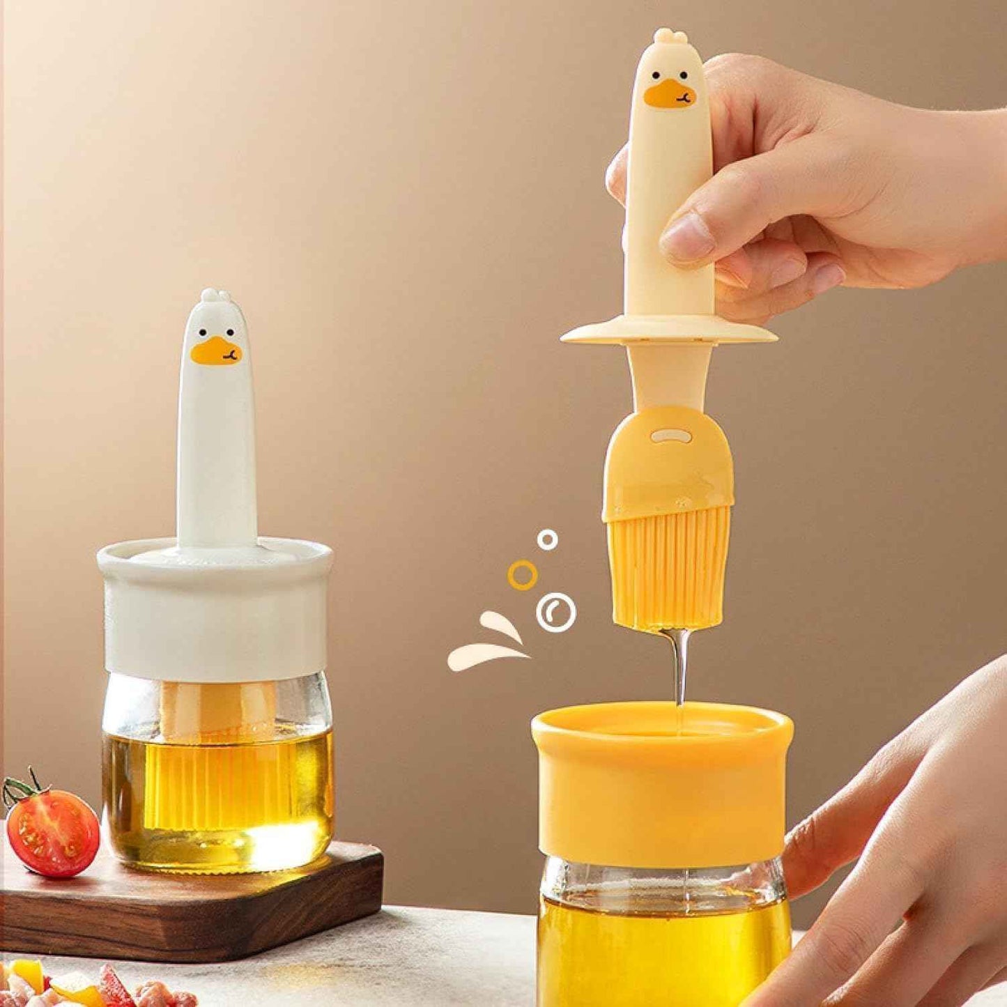BUY 1 GET 1 FREE - 200ml Oil Dispenser Bottle with Silicone Brush
