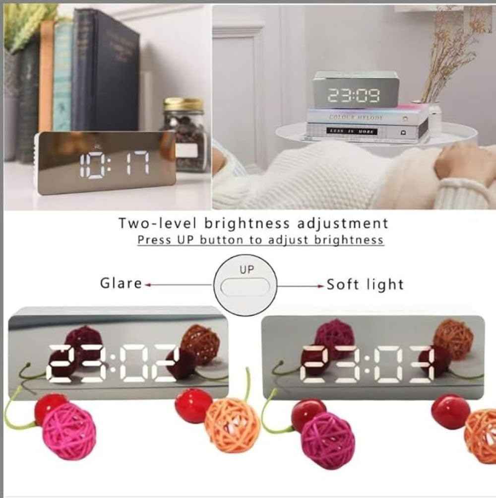 LED Mirror Alarm Clock