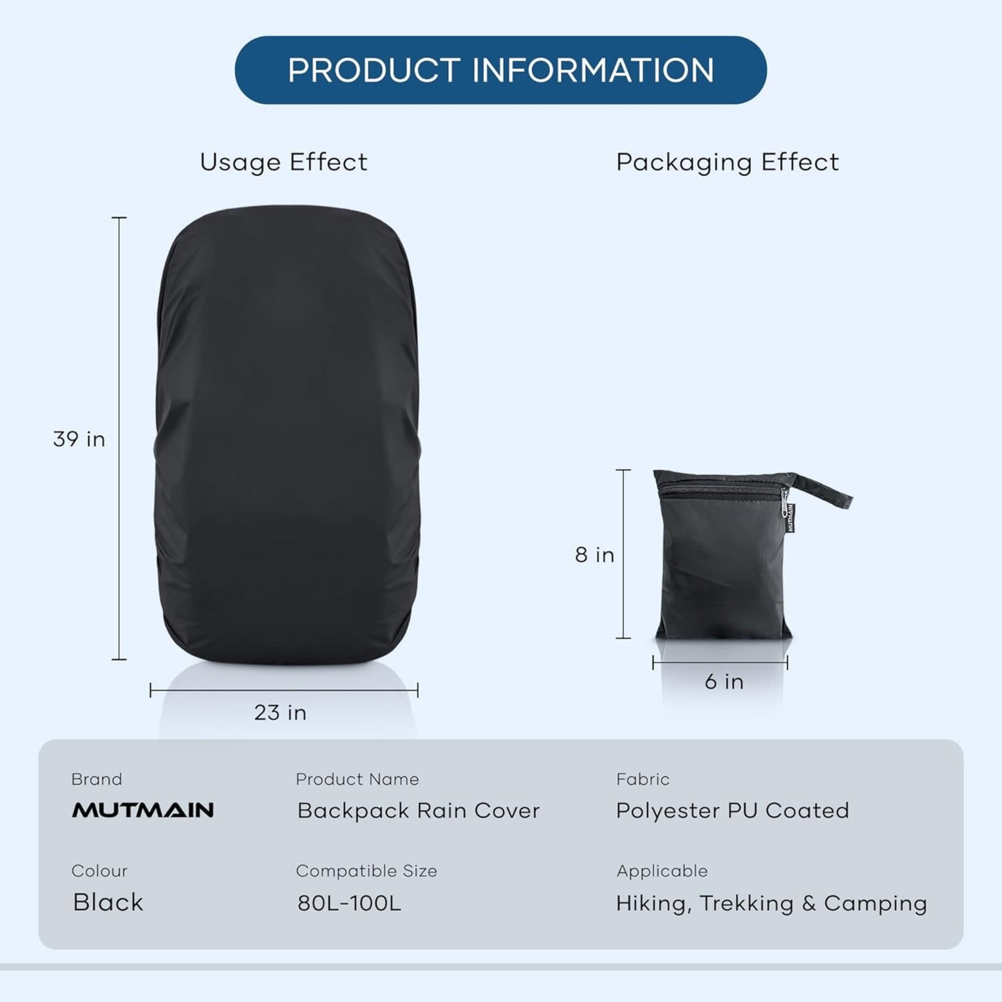 Ultra Shield Rain Backpack Cover - GO2KART