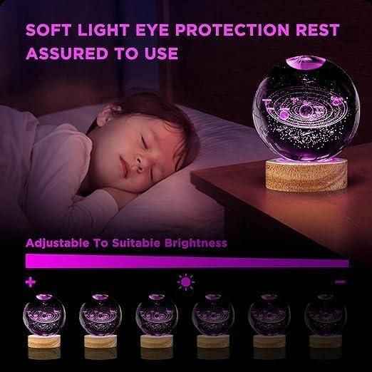 3D Crystal Lamp Ball – Illuminated Décor