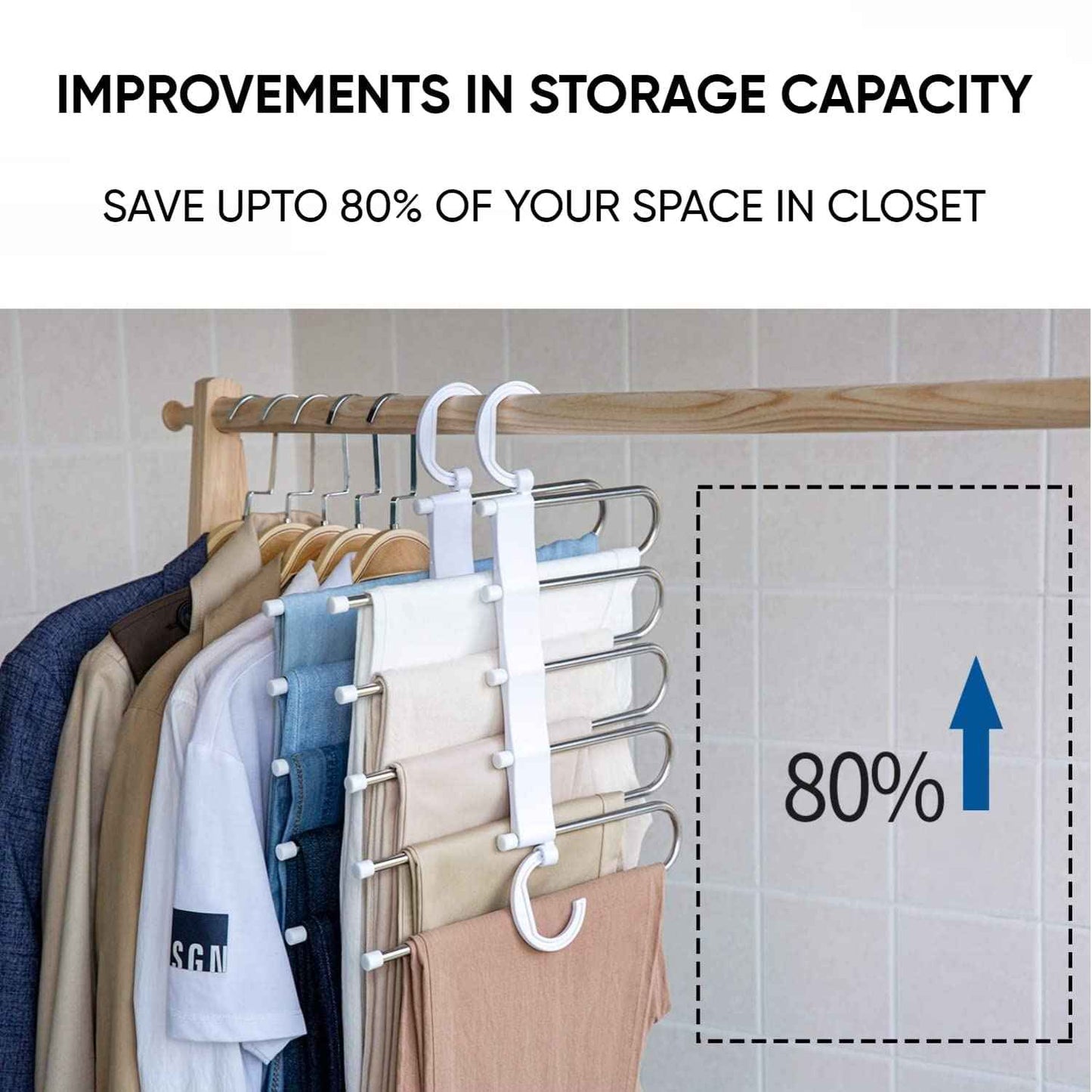 BUY 1 GET 1 FREE - Multipurpose 5-in-1 Hanger