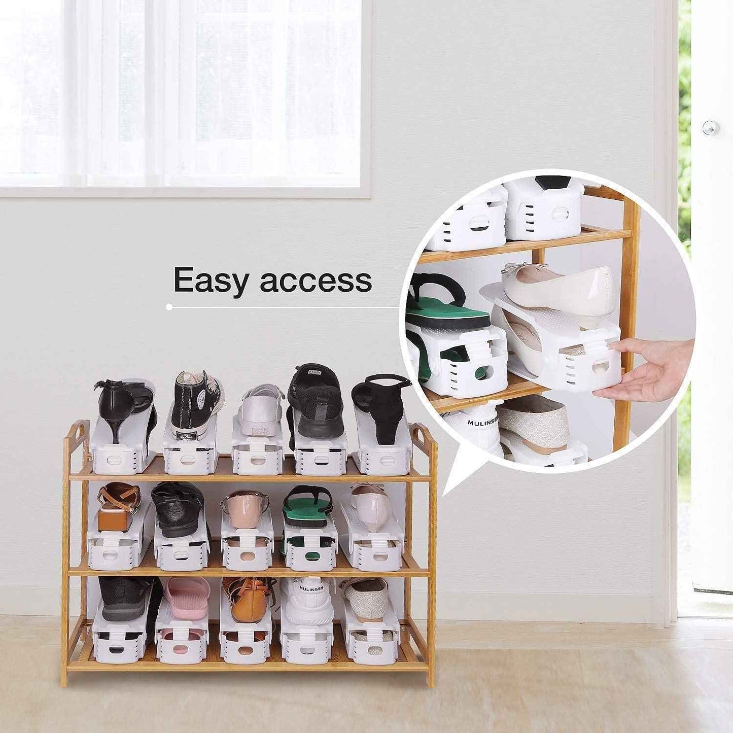 Space Saver Double Deck Shoe Rack