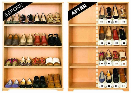 Space Saver Double Deck Shoe Rack