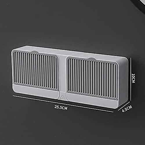 Wall-Mount Double Soap Holder with Lid