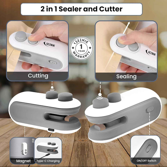2-in-1 Mini Bag Sealer & Cutter