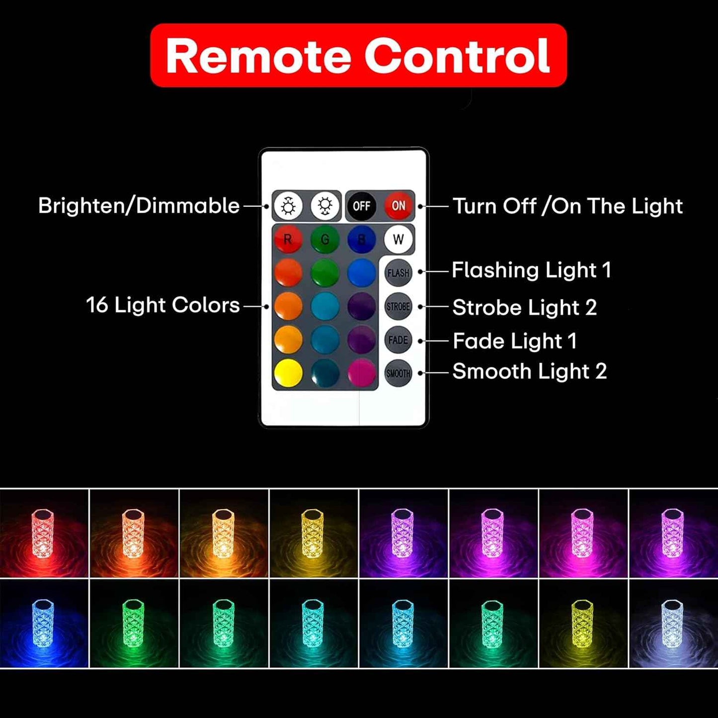 Crystal Diamond LED Lamp