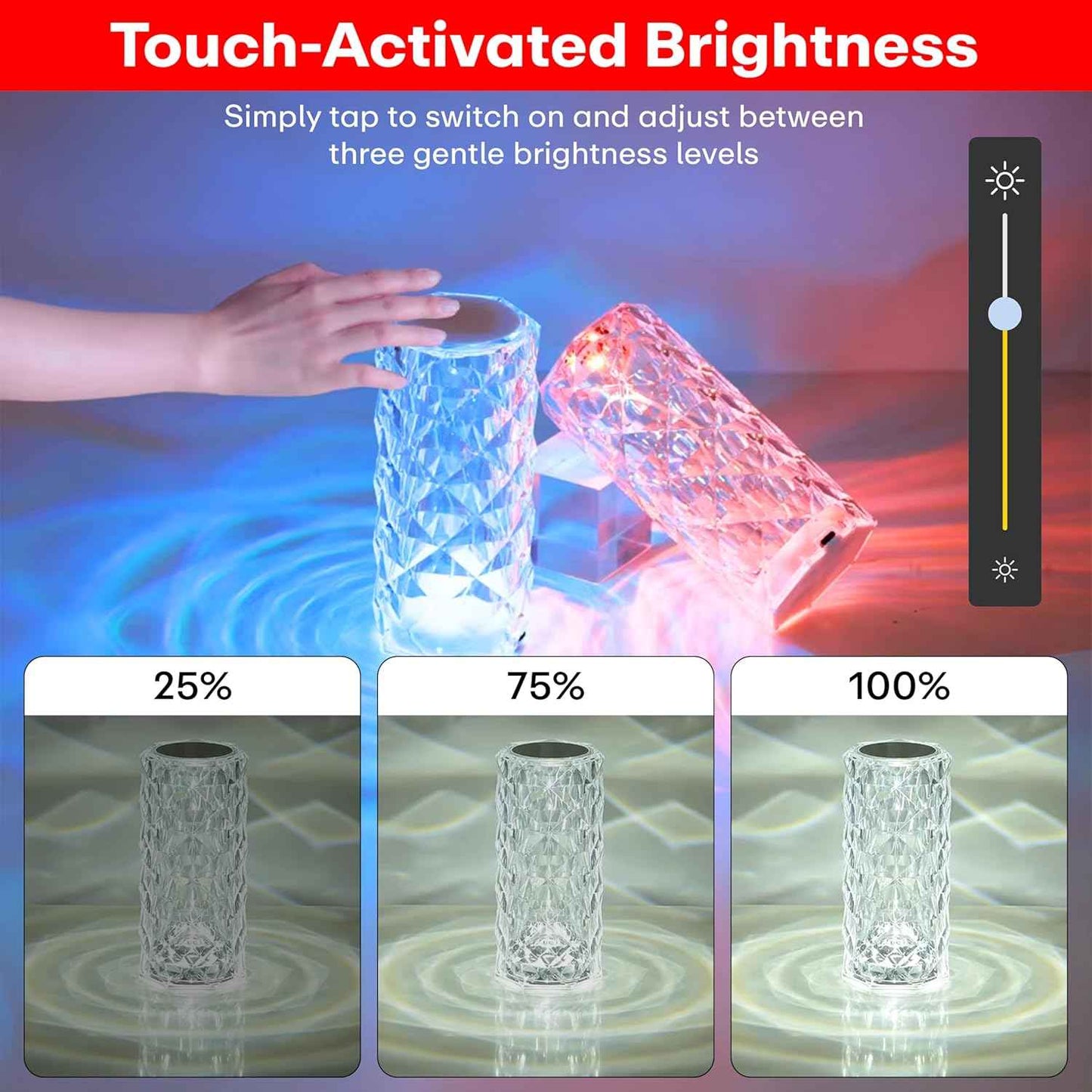 Crystal Diamond LED Lamp
