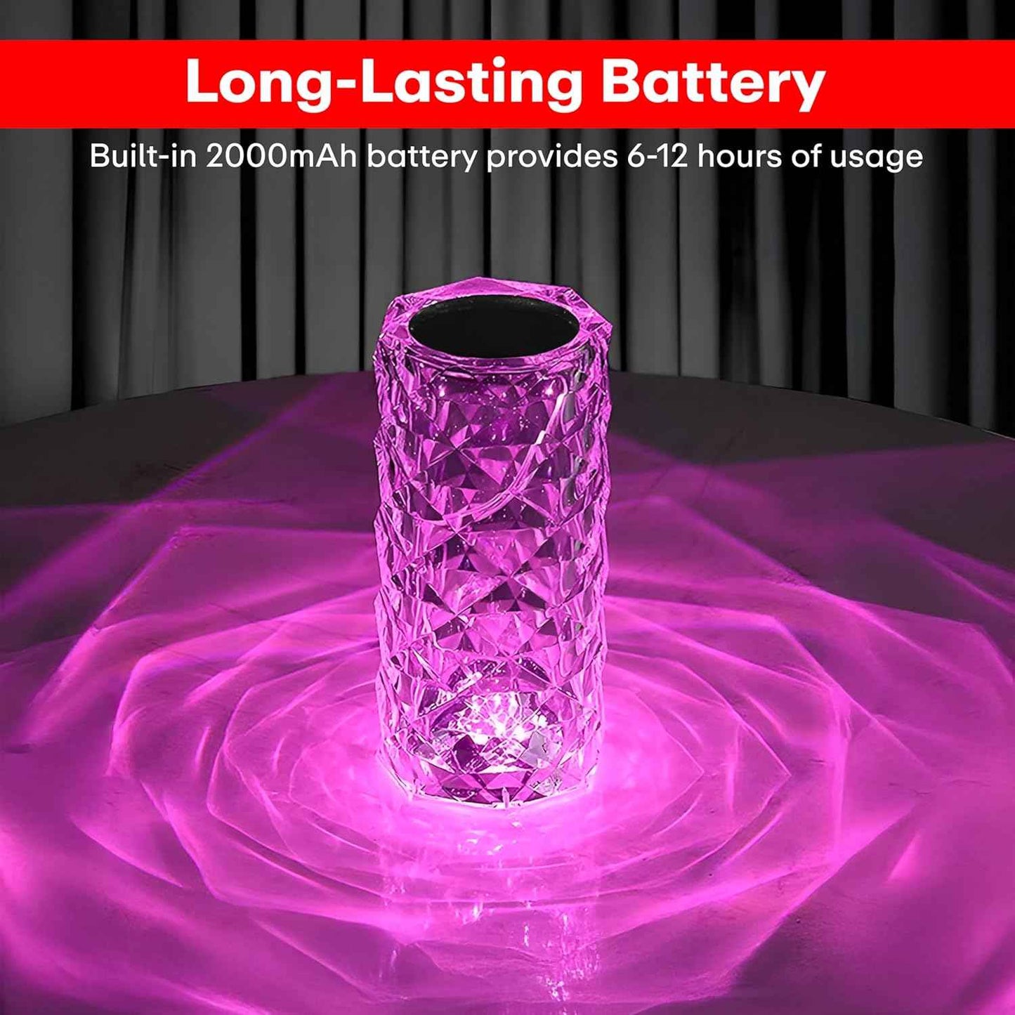 Crystal Diamond LED Lamp