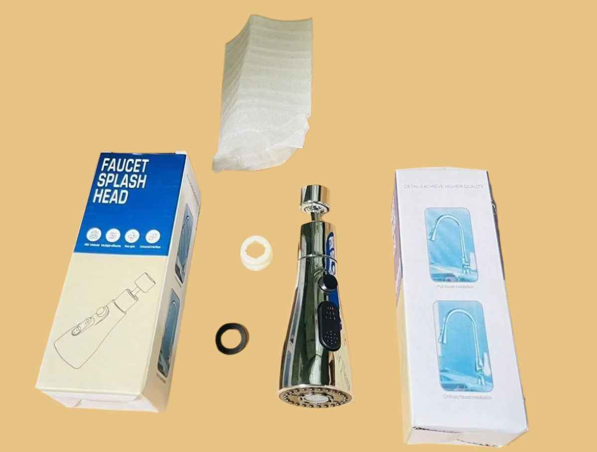 3-Mode Stainless Steel Kitchen Faucet