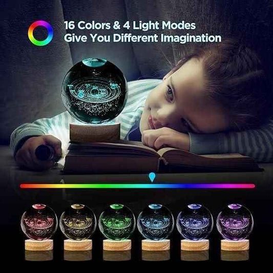 3D Crystal Lamp Ball – Illuminated Décor