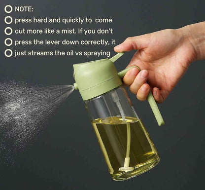 500ml Dual-Mode Oil Sprayer Dispenser