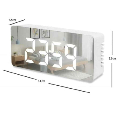 LED Mirror Alarm Clock