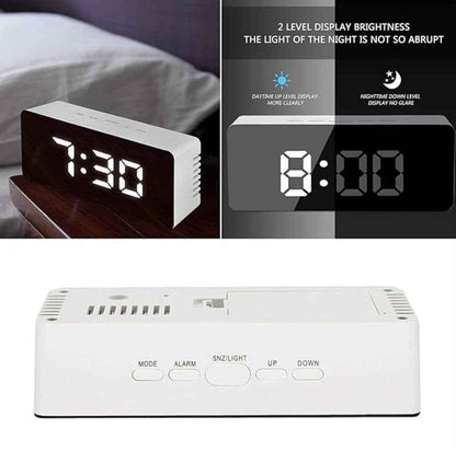 LED Mirror Alarm Clock