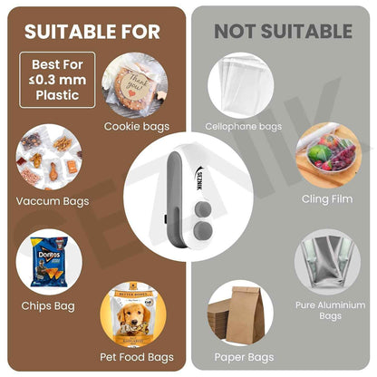 2-in-1 Mini Bag Sealer & Cutter