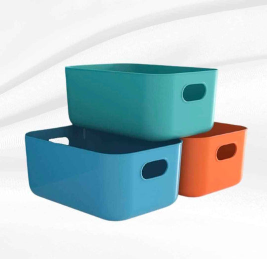 Buy 2 get 1 FREE - 3-Piece Plastic Storage Basket