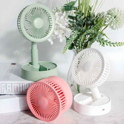 Mini Rechargeable AC/DC Wall & Table Fan